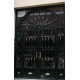 Puerta forja verde semicírculos